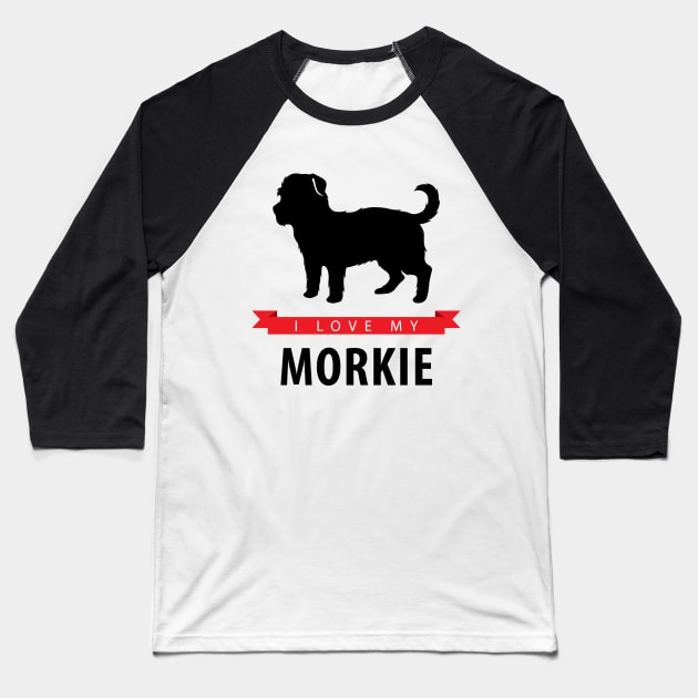 I Love My Morkie Baseball T-Shirt by millersye